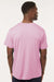 AllPro 48000 Mens Pro Lock Performance Short Sleeve Crewneck T-Shirt Light Pink Model Back