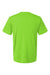 AllPro 48000 Mens Pro Lock Performance Short Sleeve Crewneck T-Shirt Lime Green Flat Back