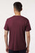 AllPro 48000 Mens Pro Lock Performance Short Sleeve Crewneck T-Shirt Maroon Model Back