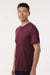 AllPro 48000 Mens Pro Lock Performance Short Sleeve Crewneck T-Shirt Maroon Model Side