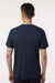 AllPro 48000 Mens Pro Lock Performance Short Sleeve Crewneck T-Shirt Navy Blue Model Back