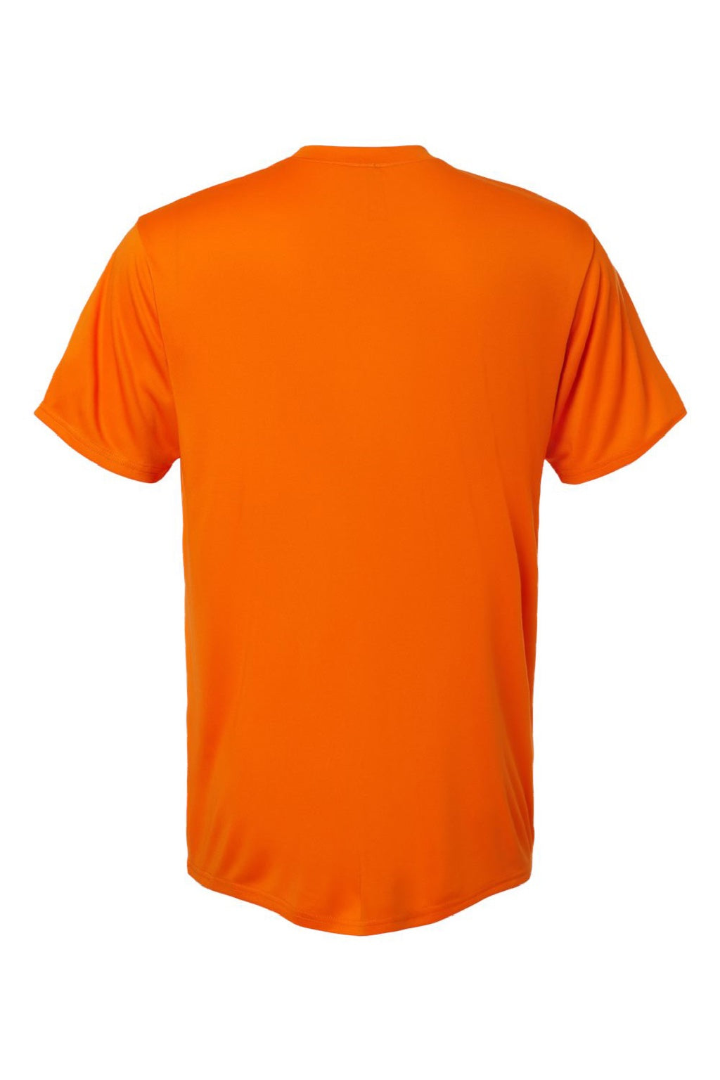 AllPro 48000 Mens Pro Lock Performance Short Sleeve Crewneck T-Shirt Neon Orange Flat Back