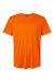 AllPro 48000 Mens Pro Lock Performance Short Sleeve Crewneck T-Shirt Neon Orange Flat Front