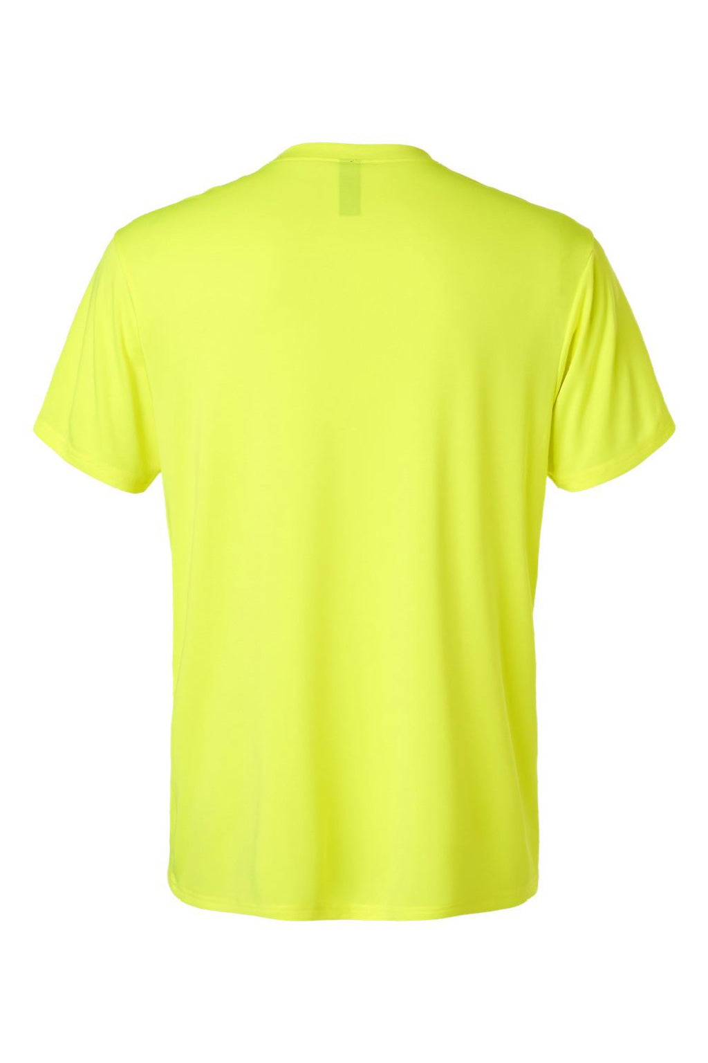 AllPro 48000 Mens Pro Lock Performance Short Sleeve Crewneck T-Shirt Neon Yellow Flat Back