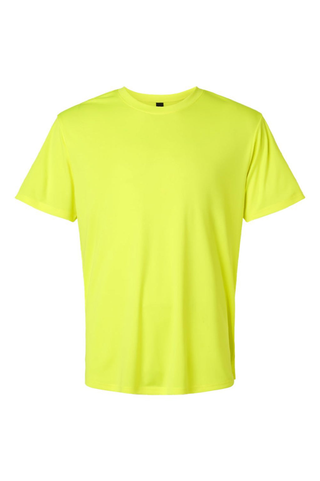 AllPro 48000 Mens Pro Lock Performance Short Sleeve Crewneck T-Shirt Neon Yellow Flat Front