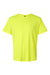 AllPro 48000 Mens Pro Lock Performance Short Sleeve Crewneck T-Shirt Neon Yellow Flat Front
