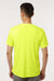 AllPro 48000 Mens Pro Lock Performance Short Sleeve Crewneck T-Shirt Neon Yellow Model Back