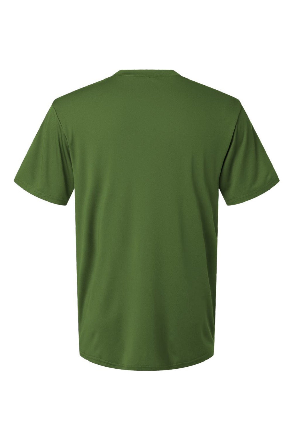 AllPro 48000 Mens Pro Lock Performance Short Sleeve Crewneck T-Shirt Olive Green Flat Back