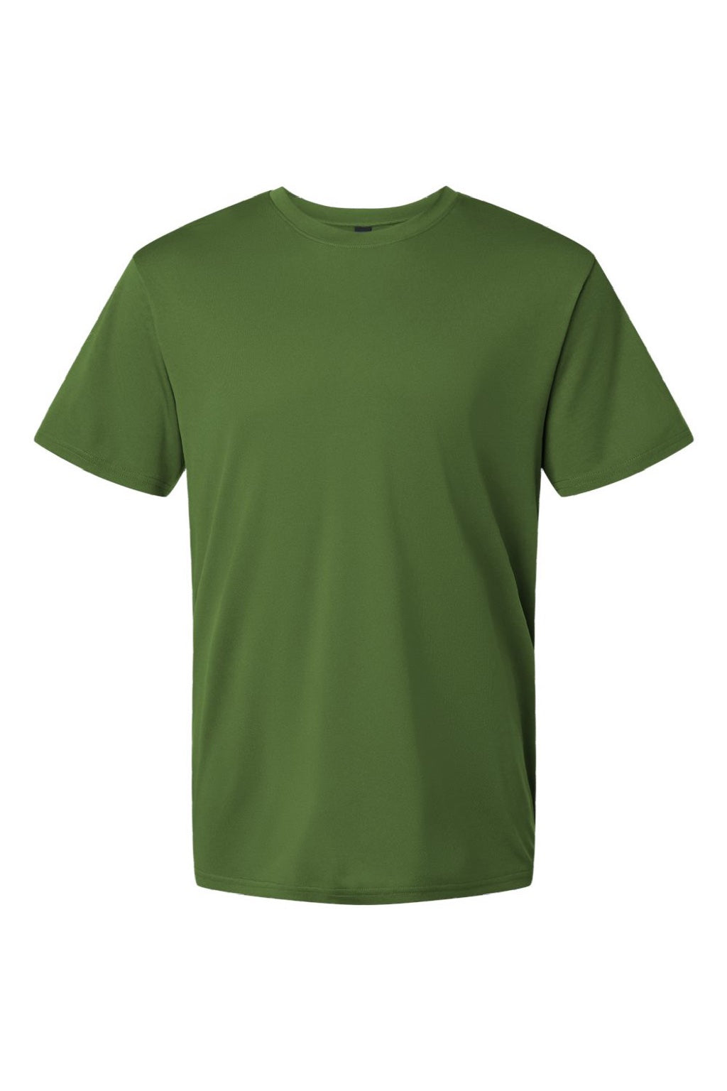 AllPro 48000 Mens Pro Lock Performance Short Sleeve Crewneck T-Shirt Olive Green Flat Front