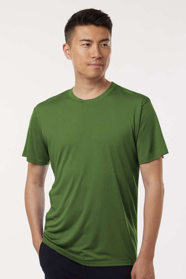 AllPro 48000 Mens Pro Lock Performance Short Sleeve Crewneck T-Shirt Olive Green Model Front