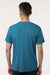 AllPro 48000 Mens Pro Lock Performance Short Sleeve Crewneck T-Shirt Pacific Blue Model Back