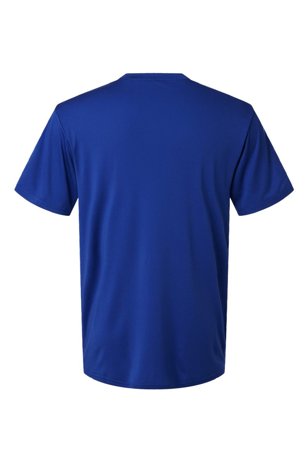 AllPro 48000 Mens Pro Lock Performance Short Sleeve Crewneck T-Shirt Royal Blue Flat Back