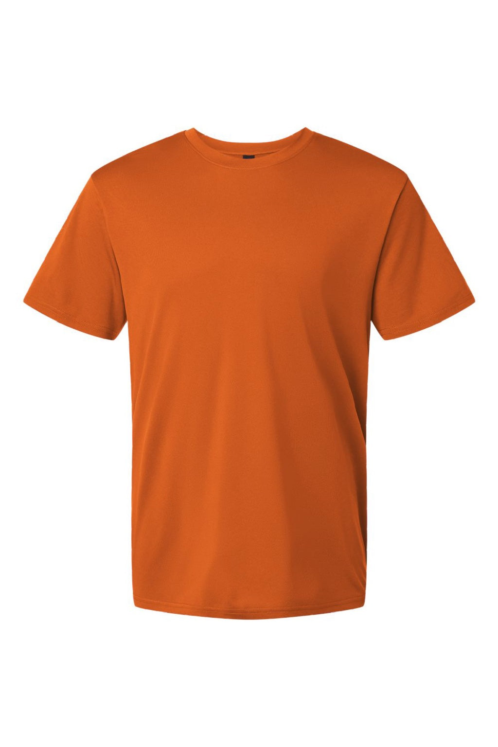 AllPro 48000 Mens Pro Lock Performance Short Sleeve Crewneck T-Shirt Rust Orange Flat Front