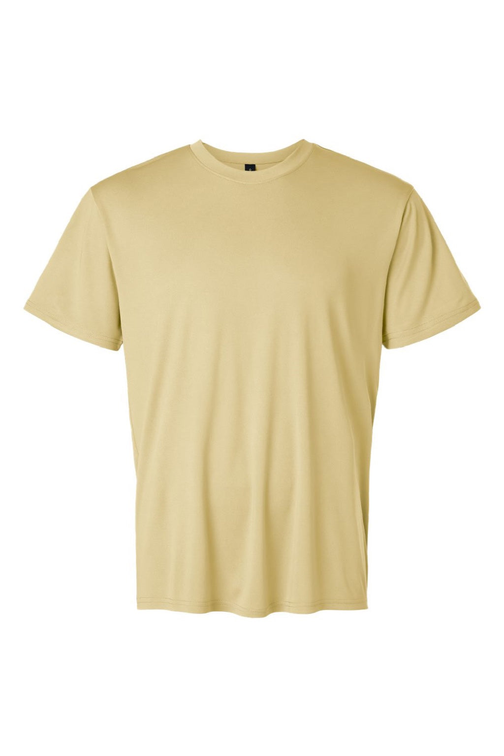 AllPro 48000 Mens Pro Lock Performance Short Sleeve Crewneck T-Shirt Vegas Gold Flat Front