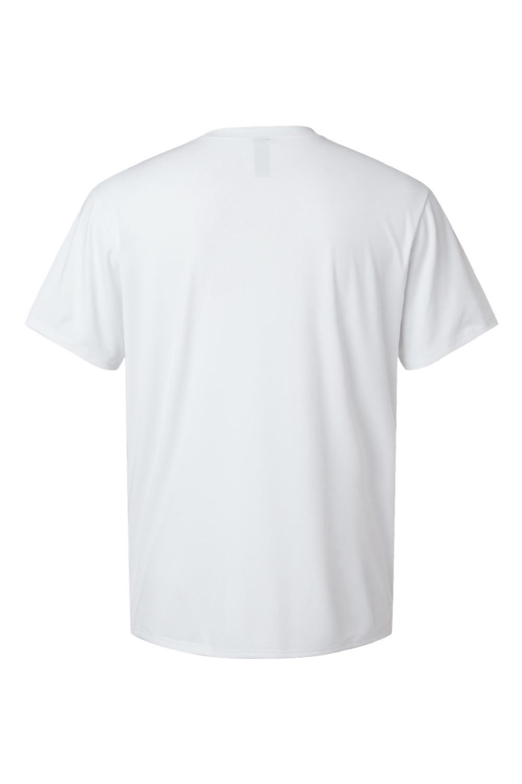 AllPro 48000 Mens Pro Lock Performance Short Sleeve Crewneck T-Shirt White Flat Back