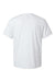 AllPro 48000 Mens Pro Lock Performance Short Sleeve Crewneck T-Shirt White Flat Back