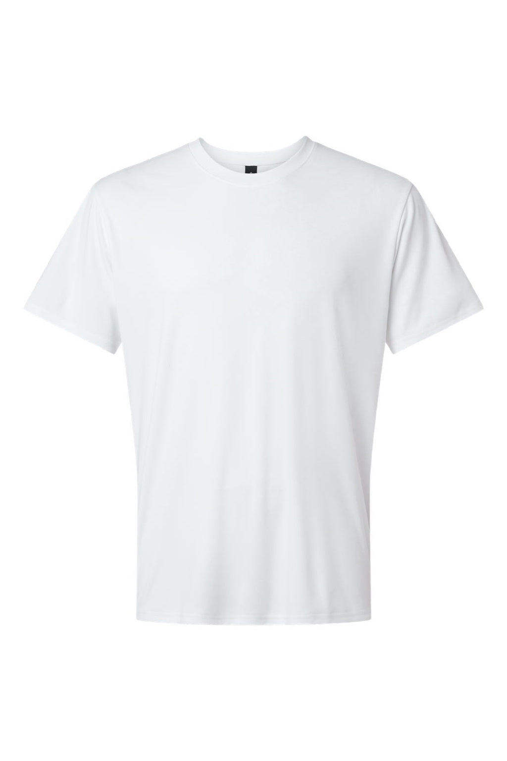 AllPro 48000 Mens Pro Lock Performance Short Sleeve Crewneck T-Shirt White Flat Front