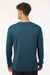 AllPro 48400 Mens Pro Lock Performance Long Sleeve Crewneck T-Shirt Atlantic Blue Model Back