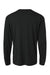 AllPro 48400 Mens Pro Lock Performance Long Sleeve Crewneck T-Shirt Black Flat Back