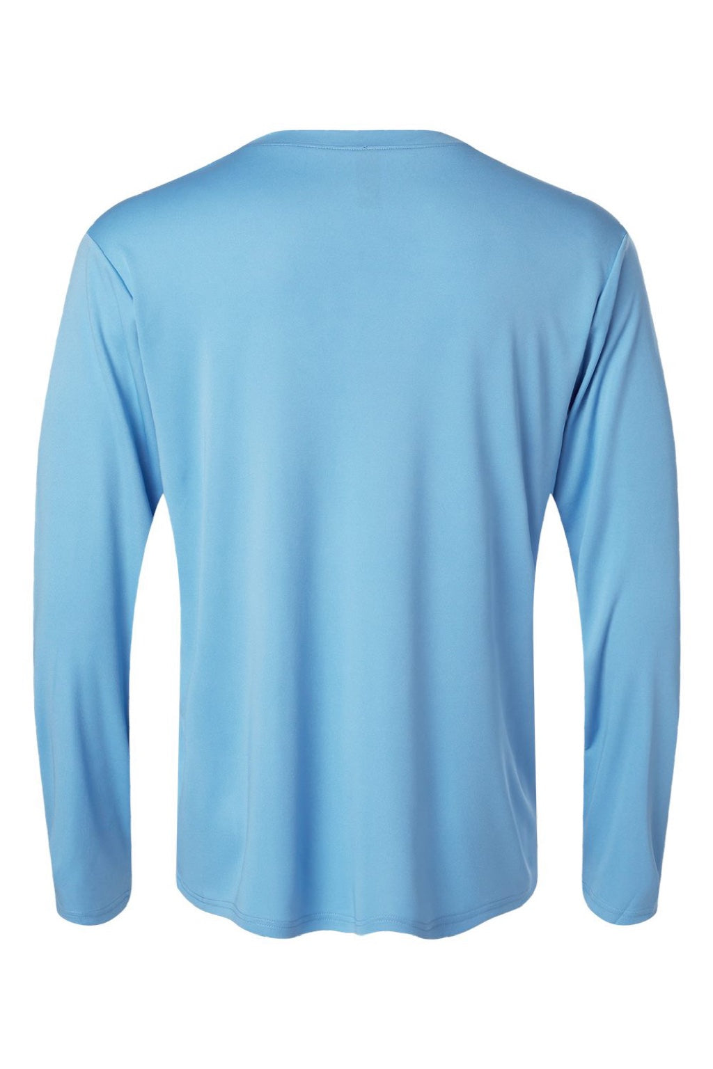 AllPro 48400 Mens Pro Lock Performance Long Sleeve Crewneck T-Shirt Carolina Blue Flat Back
