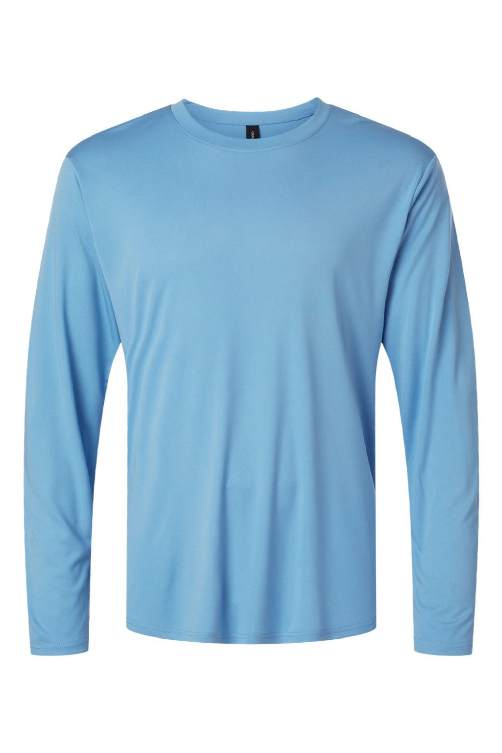 AllPro 48400 Mens Pro Lock Performance Long Sleeve Crewneck T-Shirt Carolina Blue Flat Front