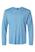 AllPro 48400 Mens Pro Lock Performance Long Sleeve Crewneck T-Shirt Carolina Blue Flat Front