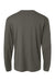 AllPro 48400 Mens Pro Lock Performance Long Sleeve Crewneck T-Shirt Charcoal Grey Flat Back