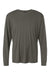 AllPro 48400 Mens Pro Lock Performance Long Sleeve Crewneck T-Shirt Charcoal Grey Flat Front