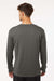 AllPro 48400 Mens Pro Lock Performance Long Sleeve Crewneck T-Shirt Charcoal Grey Model Back