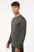 AllPro 48400 Mens Pro Lock Performance Long Sleeve Crewneck T-Shirt Charcoal Grey Model Side