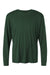 AllPro 48400 Mens Pro Lock Performance Long Sleeve Crewneck T-Shirt Forest Green Flat Front
