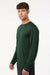 AllPro 48400 Mens Pro Lock Performance Long Sleeve Crewneck T-Shirt Forest Green Model Side