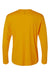 AllPro 48400 Mens Pro Lock Performance Long Sleeve Crewneck T-Shirt Gold Flat Back