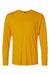 AllPro 48400 Mens Pro Lock Performance Long Sleeve Crewneck T-Shirt Gold Flat Front