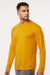 AllPro 48400 Mens Pro Lock Performance Long Sleeve Crewneck T-Shirt Gold Model Side