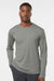 AllPro 48400 Mens Pro Lock Performance Long Sleeve Crewneck T-Shirt Greystone Model Front