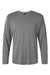 AllPro 48400 Mens Pro Lock Performance Long Sleeve Crewneck T-Shirt Heather Granite Grey Flat Front