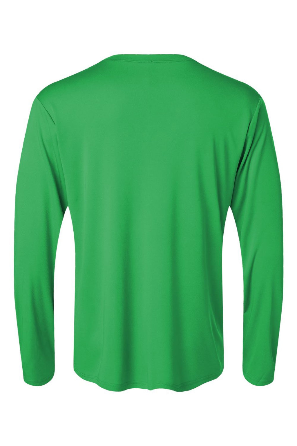 AllPro 48400 Mens Pro Lock Performance Long Sleeve Crewneck T-Shirt Kelly Green Flat Back