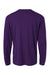 AllPro 48400 Mens Pro Lock Performance Long Sleeve Crewneck T-Shirt Purple Flat Back