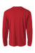 AllPro 48400 Mens Pro Lock Performance Long Sleeve Crewneck T-Shirt Red Flat Back