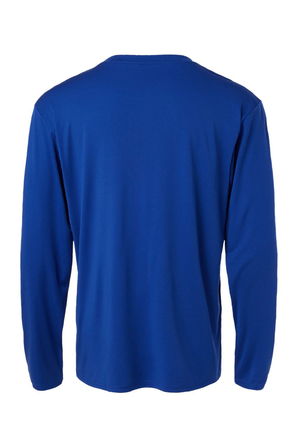 AllPro 48400 Mens Pro Lock Performance Long Sleeve Crewneck T-Shirt Royal Blue Flat Back