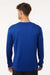 AllPro 48400 Mens Pro Lock Performance Long Sleeve Crewneck T-Shirt Royal Blue Model Back