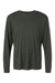 AllPro 48400 Mens Pro Lock Performance Long Sleeve Crewneck T-Shirt Smoke Grey Flat Front
