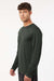 AllPro 48400 Mens Pro Lock Performance Long Sleeve Crewneck T-Shirt Smoke Grey Model Side