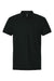 AllPro 62800 Mens Pique Short Sleeve Polo Shirt Black Flat Front