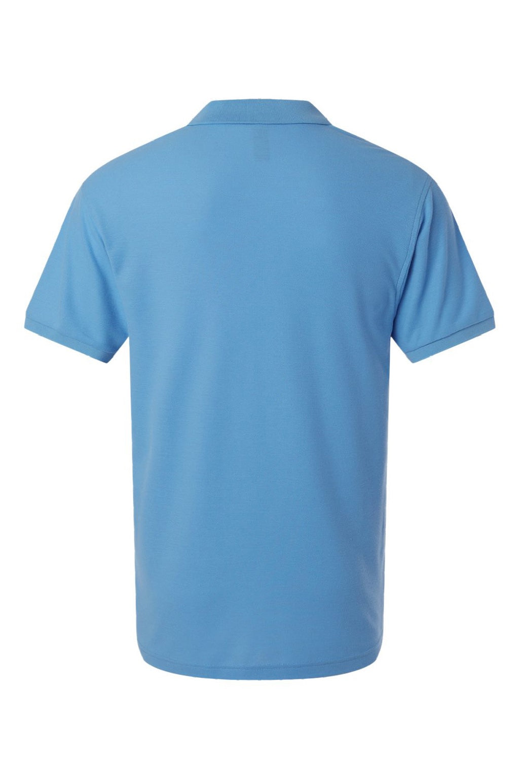 AllPro 62800 Mens Pique Short Sleeve Polo Shirt Carolina Blue Flat Back