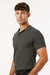 AllPro 62800 Mens Pique Short Sleeve Polo Shirt Charcoal Grey Model Side