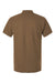 AllPro 62800 Mens Pique Short Sleeve Polo Shirt Cigar Brown Flat Back