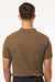 AllPro 62800 Mens Pique Short Sleeve Polo Shirt Cigar Brown Model Back