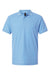 AllPro 62800 Mens Pique Short Sleeve Polo Shirt Cloud Blue Flat Front